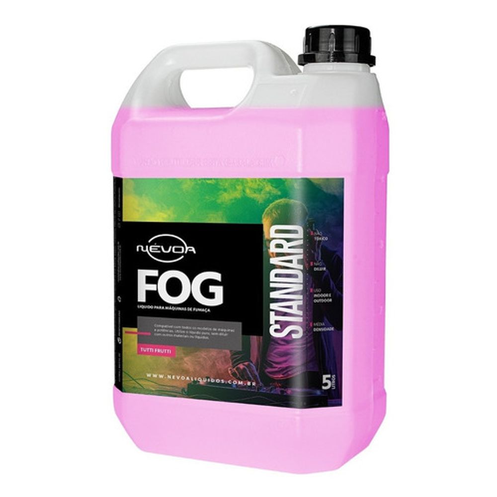 LIQUIDO PARA MAQUINA DE FUMAA 5L FOG STANDARD TUTTI-FRUTTI NEVOA