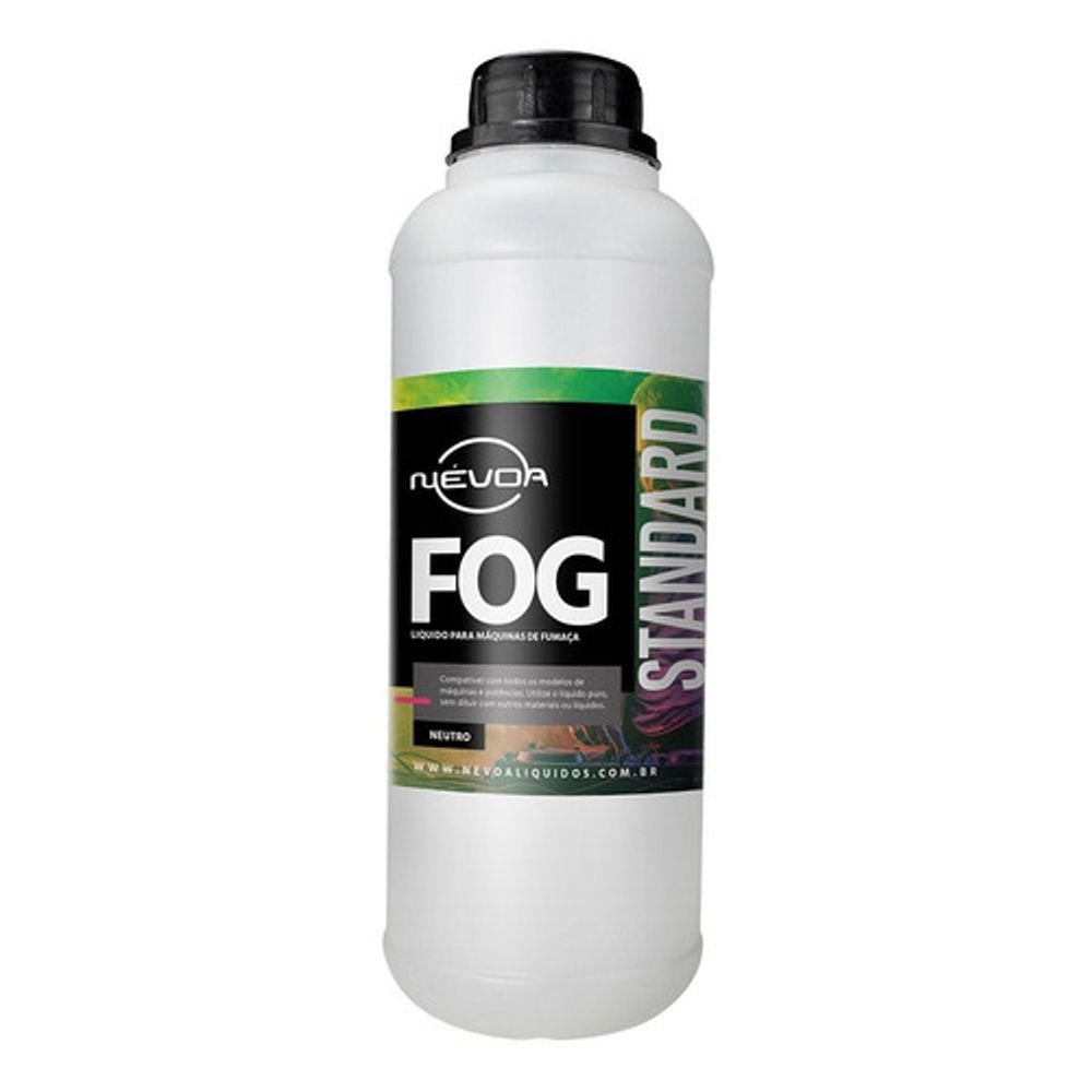 LIQUIDO PARA MAQUINA DE FUMACA 1L FOG STANDARD NEUTRO NEVOA