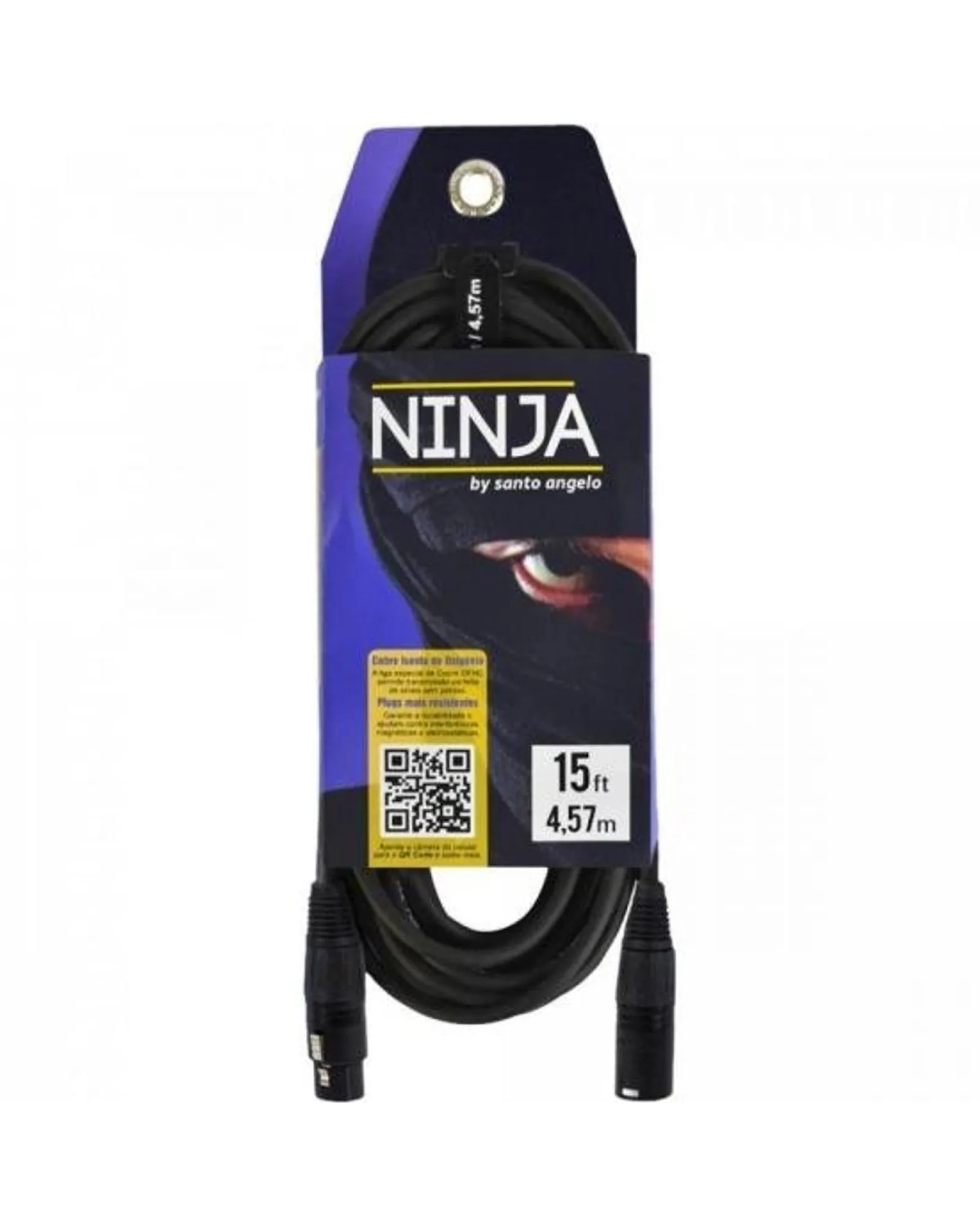 CABO MICROFONE  XLR X XLR 4,57M 0,20MM NINJA SANTO ANGELO