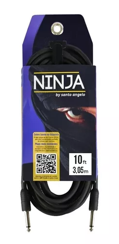 CABO INSTRUMENTO P10 X P10 3,05M 0,20MM NINJA SANTO ANGELO