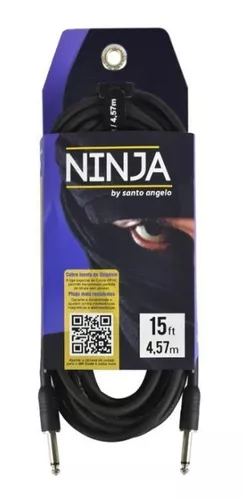 CABO INSTRUMENTO P10 X P10 4,57M 0,20MM NINJA SANTO ANGELO