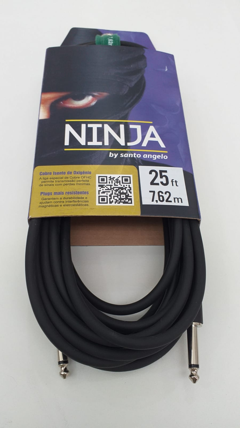 CABO INSTRUMENTO P10 X P10 7,62M 0,20MM NINJA SANTO ANGELO