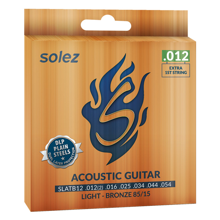 ENCORDOAMENTO VIOLAO BRONZE 85/15 0.12 SLATB12 SOLEZ