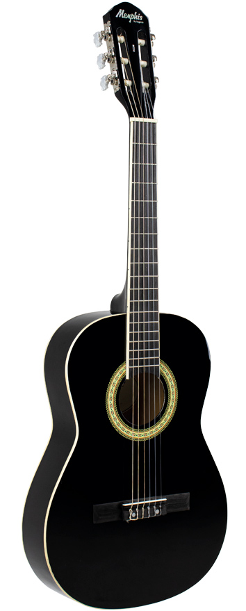 VIOLAO NYLON AC-39 PRETO VERNIZ MEMPHIS BY TAGIMA