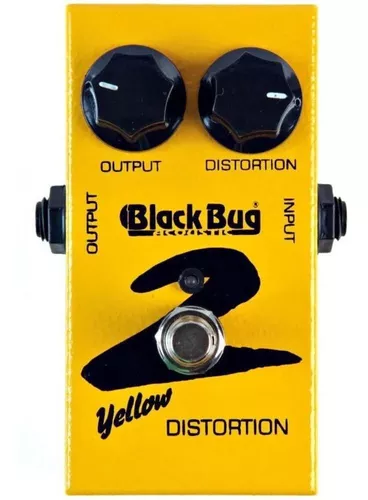 Pedal Yellow Distortion Tyd-2 Black Bug