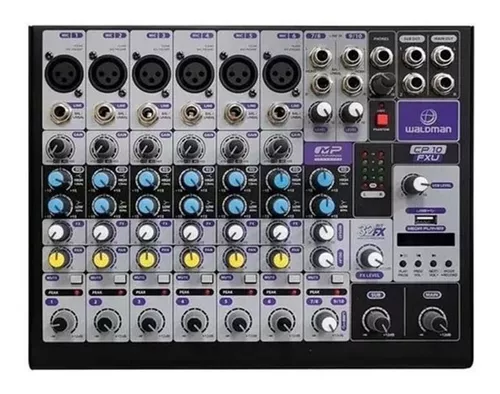 Mesa De Som 10 Canais Cp-10fxu Waldman