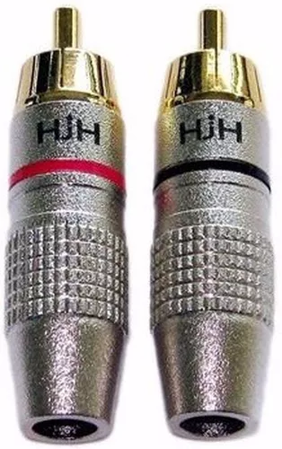 Plug Rca Macho Hr009 ( Par ) Hjh