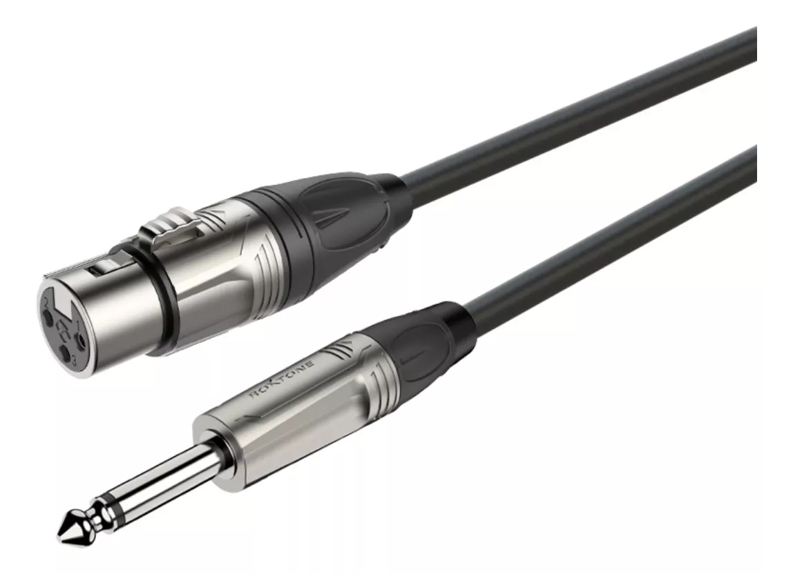 Cabo Microfone P10 X Xlr F 7 Mts Roxtone