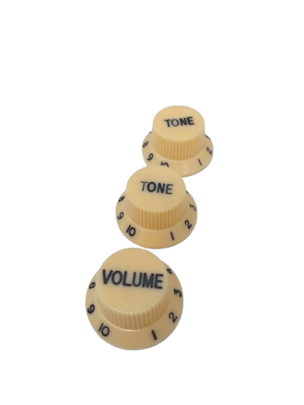 KIT KNOBS GUITARRA STRATO CREME