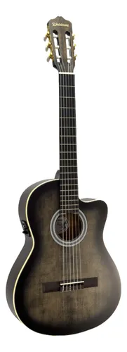 VIOLAO ELET/ACUST NAYLON CLCEX1010 BKB WALDMAN