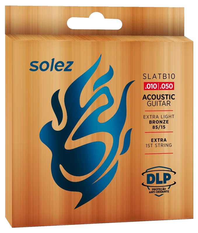 Encordoamento Violao Bronze 85/15 0.10 Slatb10 Solez