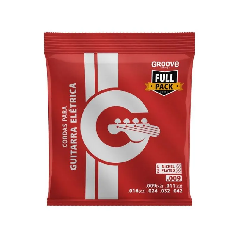 Encordoamento Guitarra Fullpack 0.9 Gfp1 Groove