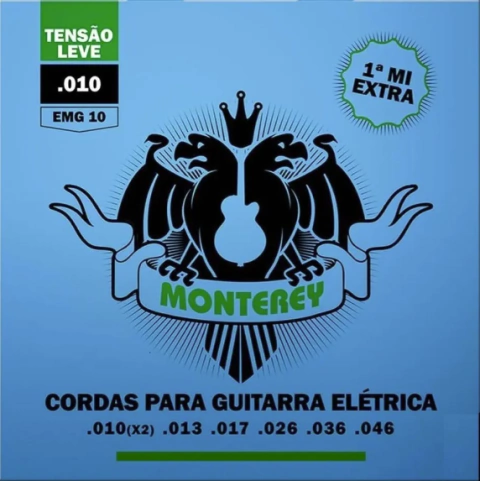 ENCORDOAMENTO GUITARRA 0,10 EMG10 MONTEREY