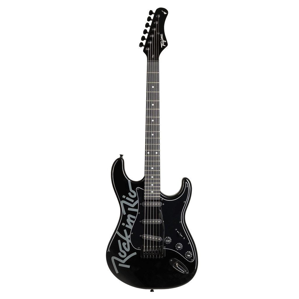 GUITARRA 3S ESCALA ESCURA ROCK IN RIO GUITAR BK TAGIMA