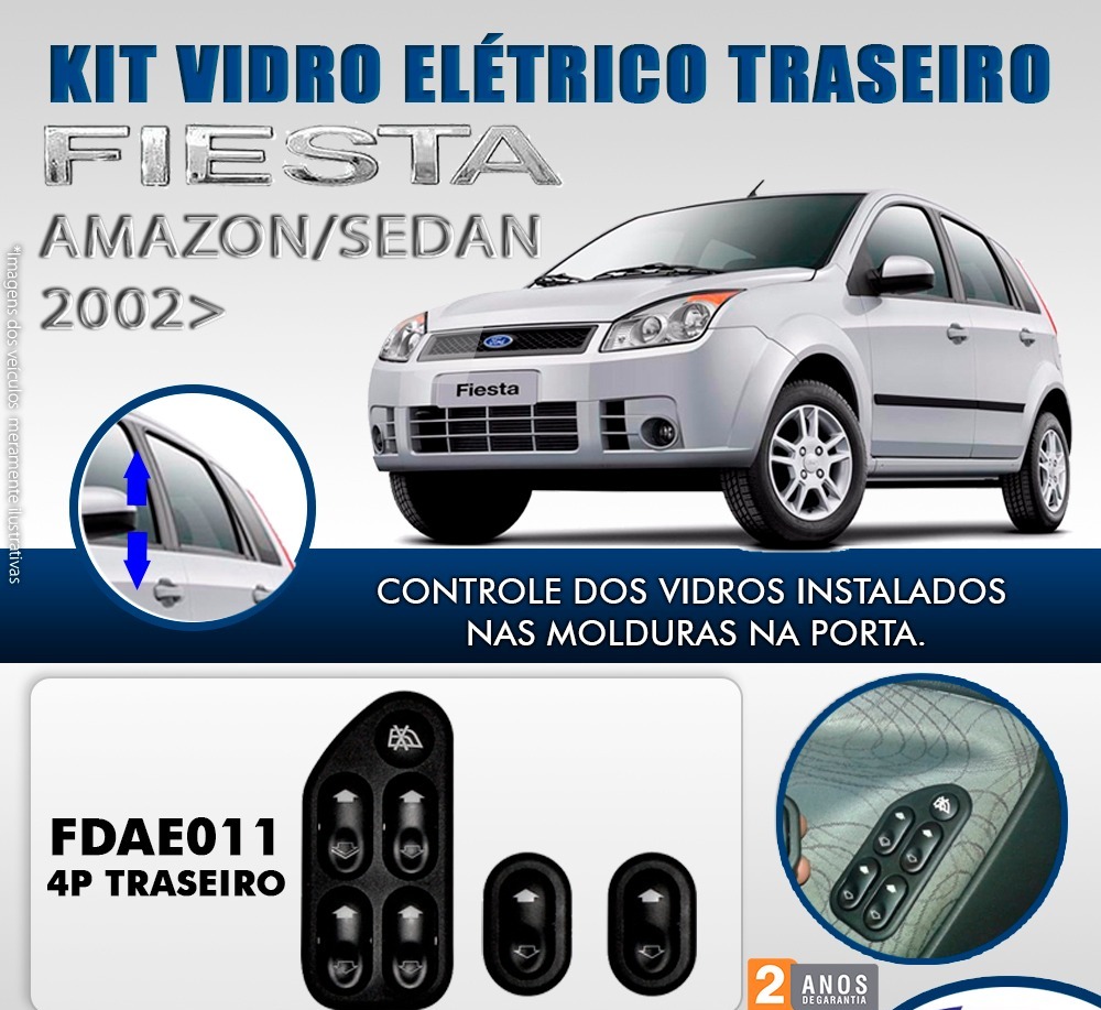 Vidro Traseiro - Kit Vidro Ae Gm Onix Joy / Prisma Joy (alt) 4pt - Tec  Autoparts - Acessórios Automotivos