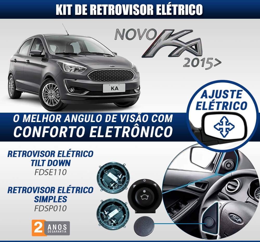 kit Retrovisores Sensorizados - Kit Retrovisor Elétrico