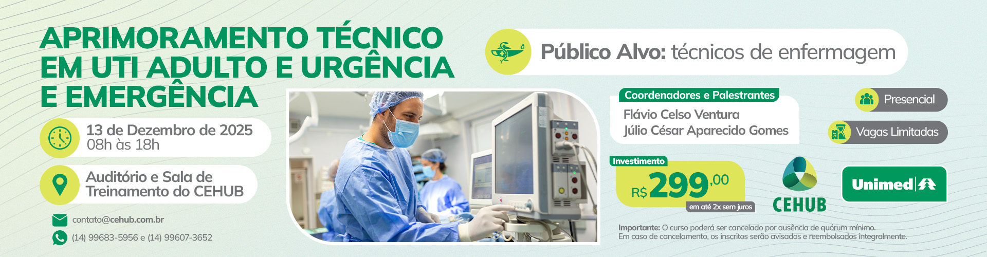 13/12/2025- APRIMORAMENTO TCNICO EM URGNCIA E EMERGNCIA E UTI ADULTO -  TCNICOS DE ENFERMAGEM