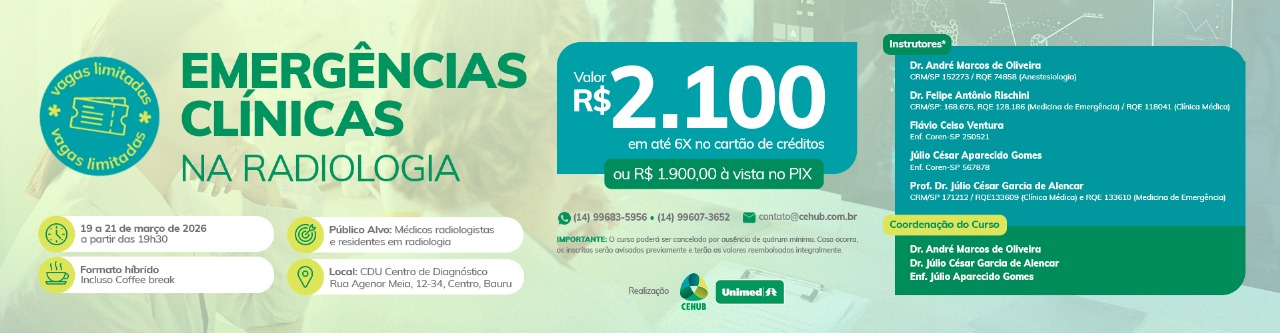 EMERG�NCIAS CL�NICAS NA RADIOLOGIA - 19 a 21/03/2026