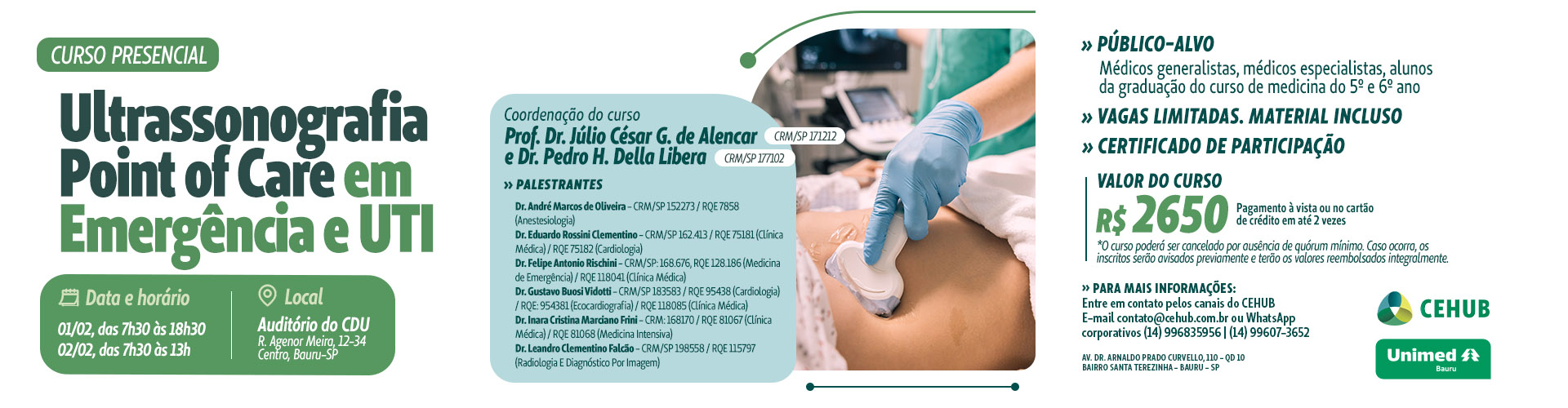 Curso de Ultrassonografia Point of Care em Emergncia e UTI