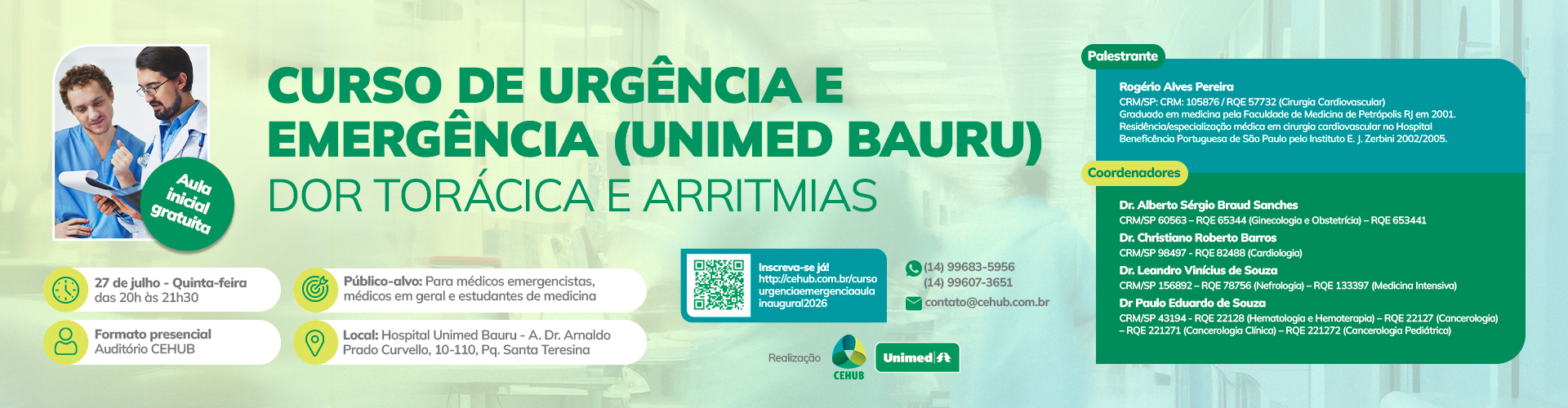 CURSO URG�NCIA E EMERG�NCIA  - AULA INAUGURAL:  DOR TOR�CICA E ARRITMIAS