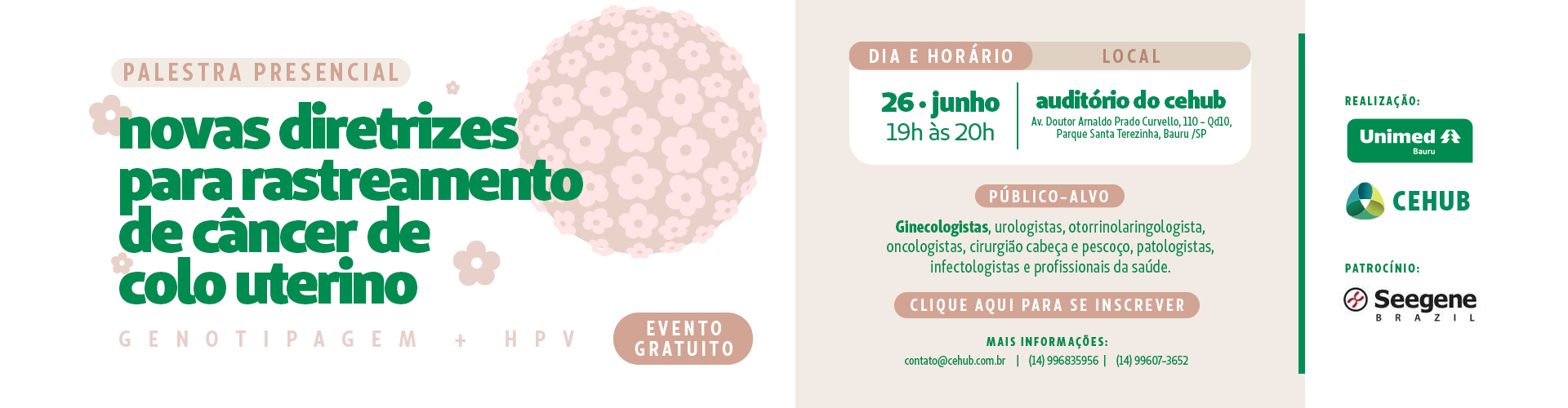Novas diretrizes para rastreamento de cncer de colo uterino por genotipagem para HPV