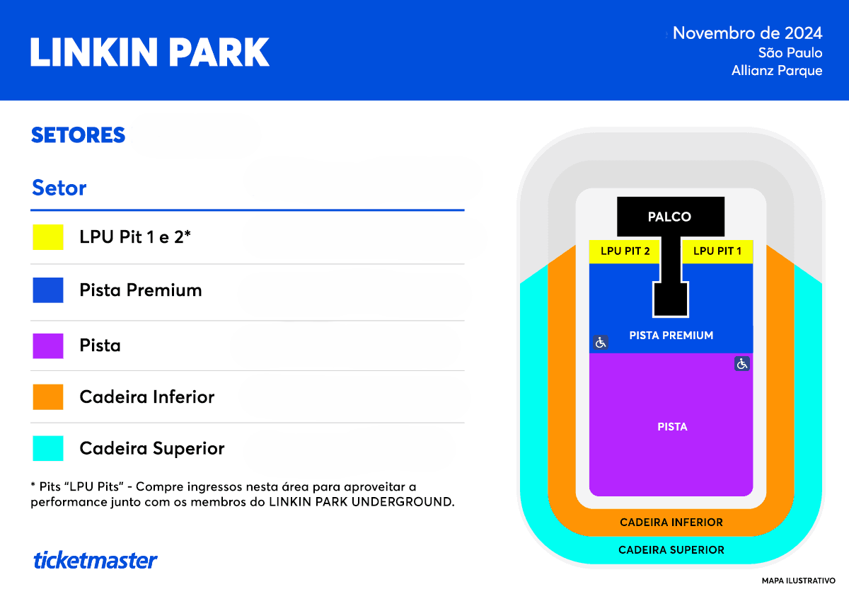 Mapa do evento