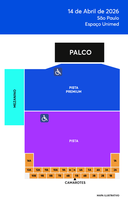 Mapa do evento