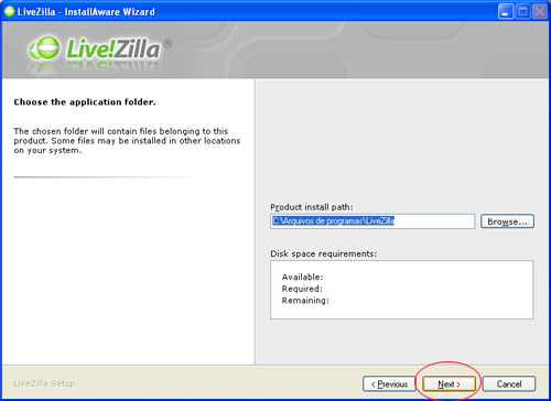 Instalando LiveZilla