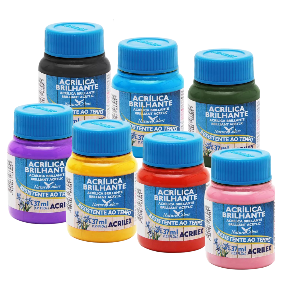 Pintura - Tinta Acrílica Brilhante 37ml Acrilex ref.03340 - Beco do