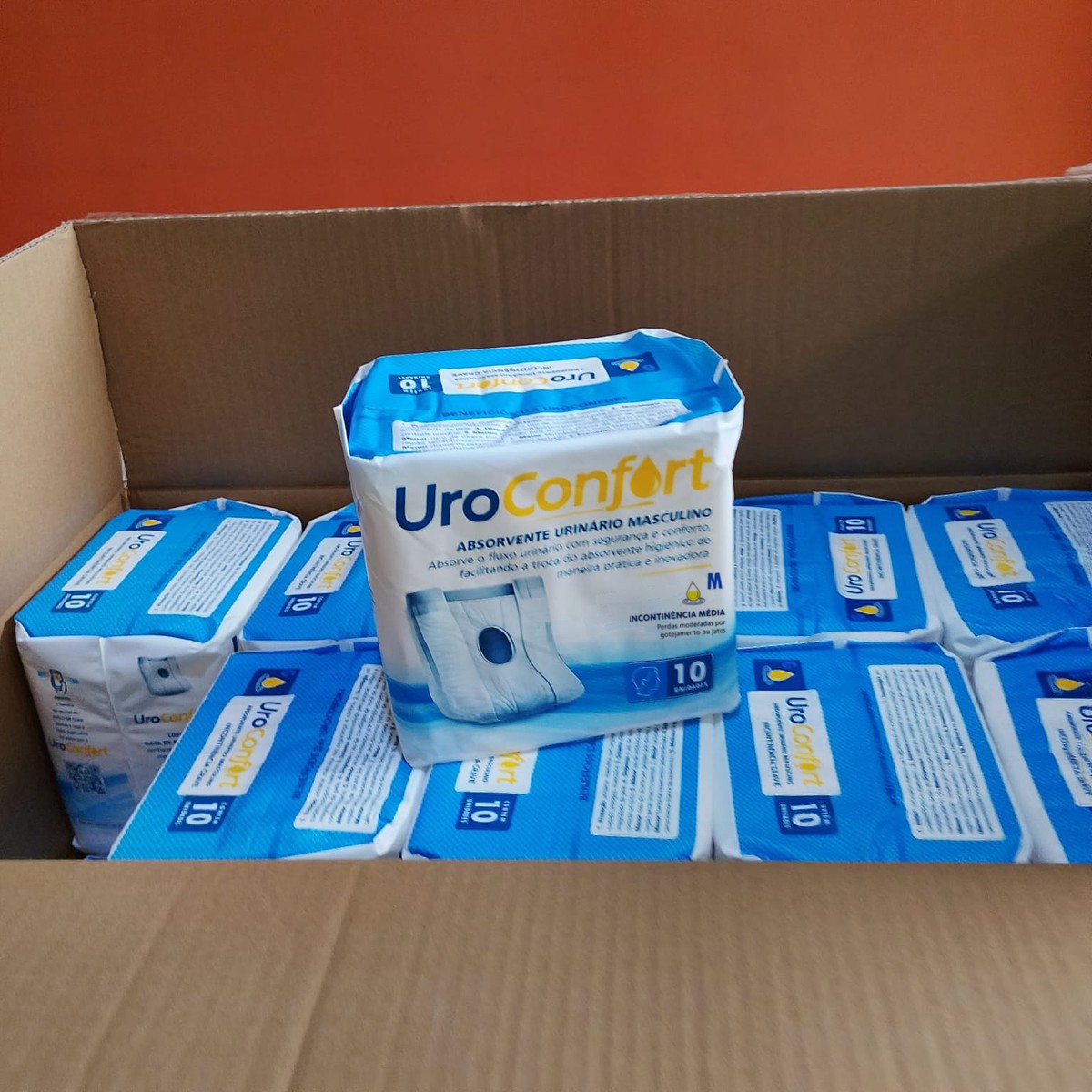 UroConfort M - Embalagem na caixa de transporte